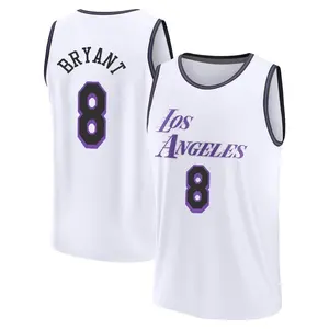 Los Angeles Lakers Fast Break White Kobe Bryant 2022/23 City Edition Jersey - Youth