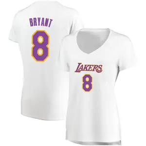Los Angeles Lakers Fast Break White Kobe Bryant Jersey - Association Edition - Women's