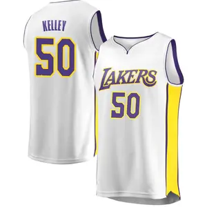 Los Angeles Lakers Fast Break White Kylor Kelley Jersey - Association Edition - Men's