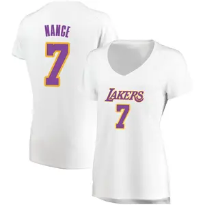 Los Angeles Lakers Fast Break White Larry Nance Jersey - Association Edition - Women's