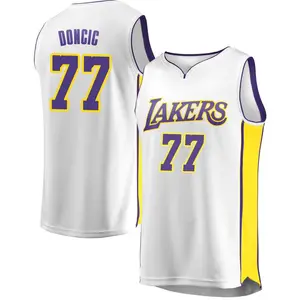 Los Angeles Lakers Fast Break White Luka Doncic Jersey - Association Edition - Men's