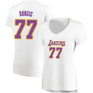 Los Angeles Lakers Fast Break White Luka Doncic Jersey - Association Edition - Women's