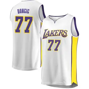 Los Angeles Lakers Fast Break White Luka Doncic Jersey - Association Edition - Youth