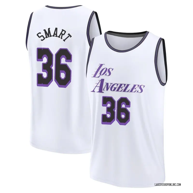 Los Angeles Lakers Fast Break White Marcus Smart 2022/23 City Edition Jersey - Men's