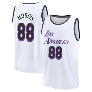 Los Angeles Lakers Fast Break White Markieff Morris 2022/23 City Edition Jersey - Youth