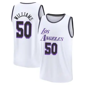 Los Angeles Lakers Fast Break White Nate Williams 2022/23 City Edition Jersey - Men's