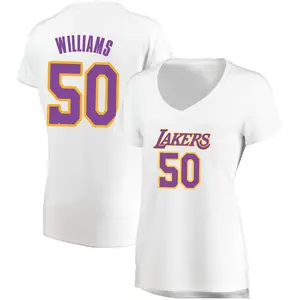 Los Angeles Lakers Fast Break White Nate Williams Jersey - Association Edition - Women's