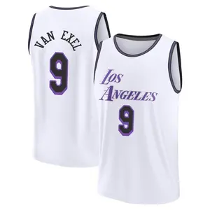 Los Angeles Lakers Fast Break White Nick Van Exel 2022/23 City Edition Jersey - Men's