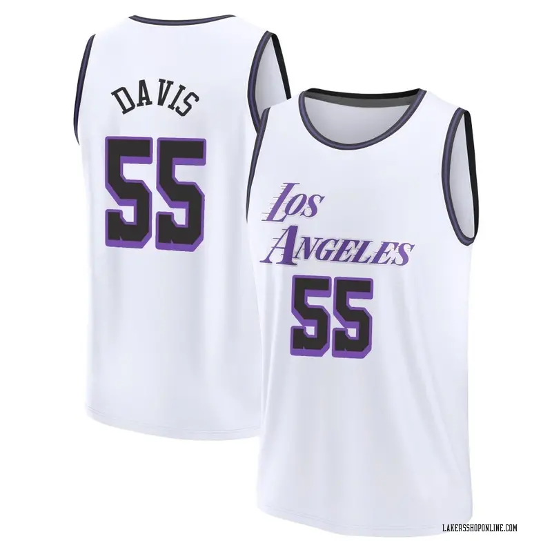 Los Angeles Lakers Fast Break White RJ Davis 2022/23 City Edition Jersey - Youth