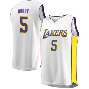Los Angeles Lakers Fast Break White Robert Horry Jersey - Association Edition - Men's