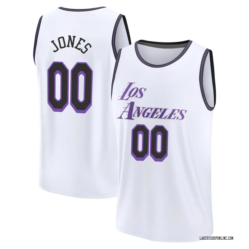 Los Angeles Lakers Fast Break White Tevian Jones 2022/23 City Edition Jersey - Youth