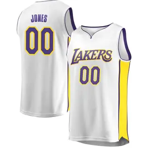 Los Angeles Lakers Fast Break White Tevian Jones Jersey - Association Edition - Men's