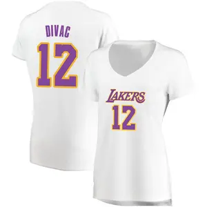 Los Angeles Lakers Fast Break White Vlade Divac Jersey - Association Edition - Women's