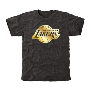 Los Angeles Lakers Gold Collection Tri-Blend T-Shirt - Black - Men's