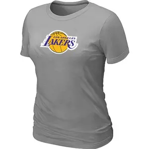 Los Angeles Lakers Grey Big & Tall Primary Logo T-Shirt - - Women's