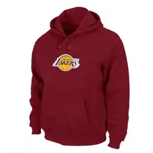 Los Angeles Lakers Red Pullover Hoodie - - Men's