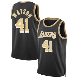 Los Angeles Lakers Swingman Black Anton Watson Select Series Jersey - Men's