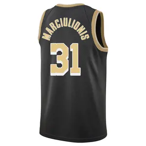 Los Angeles Lakers Swingman Black Augustas Marciulionis Select Series Jersey - Youth