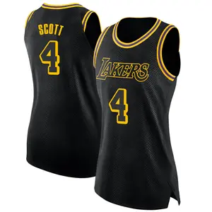 Los Angeles Lakers Swingman Black Byron Scott Jersey - City Edition - Women's
