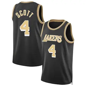 Los Angeles Lakers Swingman Black Byron Scott Select Series Jersey - Youth