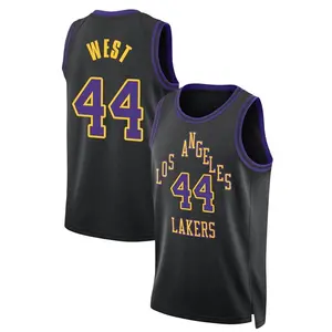 Los Angeles Lakers Swingman Black Jerry West 2023/24 City Edition Jersey - Men's