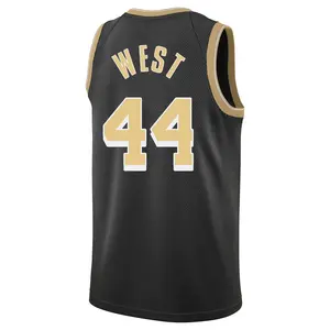 Los Angeles Lakers Swingman Black Jerry West Select Series Jersey - Men's