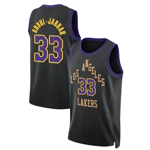 Los Angeles Lakers Swingman Black Kareem Abdul-Jabbar 2023/24 City Edition Jersey - Youth