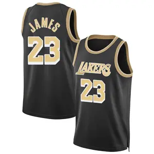 Los Angeles Lakers Swingman Black LeBron James Select Series Jersey - Youth