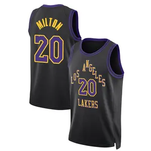 Los Angeles Lakers Swingman Black Shake Milton 2023/24 City Edition Jersey - Men's