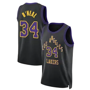 Los Angeles Lakers Swingman Black Shaquille O'Neal 2023/24 City Edition Jersey - Men's