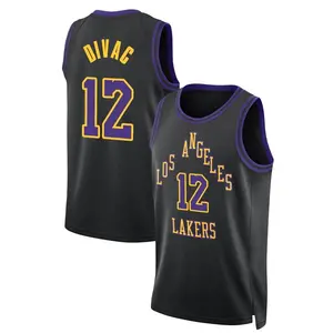 Los Angeles Lakers Swingman Black Vlade Divac 2023/24 City Edition Jersey - Youth