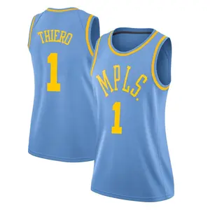 Los Angeles Lakers Swingman Blue Adou Thiero Hardwood Classics Jersey - Women's