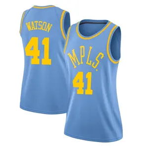 Los Angeles Lakers Swingman Blue Anton Watson Hardwood Classics Jersey - Women's