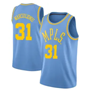 Los Angeles Lakers Swingman Blue Augustas Marciulionis Hardwood Classics Jersey - Youth