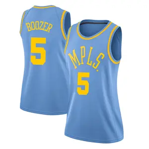 Los Angeles Lakers Swingman Blue Carlos Boozer Hardwood Classics Jersey - Women's