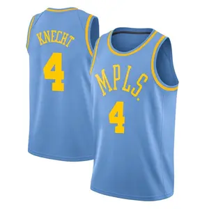 Los Angeles Lakers Swingman Blue Dalton Knecht Hardwood Classics Jersey - Men's