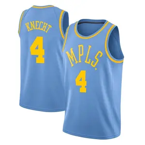 Los Angeles Lakers Swingman Blue Dalton Knecht Hardwood Classics Jersey - Youth