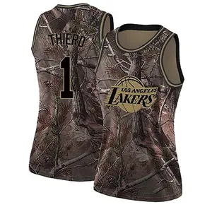 Los Angeles Lakers Swingman Camo Adou Thiero Realtree Collection Jersey - Women's