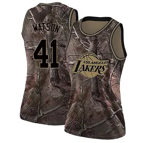 Los Angeles Lakers Swingman Camo Anton Watson Realtree Collection Jersey - Women's