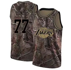 Los Angeles Lakers Swingman Camo Luka Doncic Realtree Collection Jersey - Men's