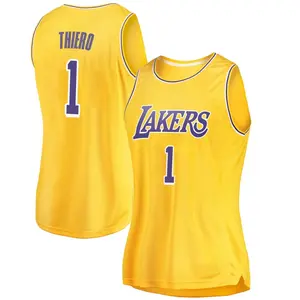 Los Angeles Lakers Swingman Gold Adou Thiero 2018/19 Jersey - Icon Edition - Women's