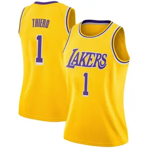 Los Angeles Lakers Swingman Gold Adou Thiero 2018/19 Jersey - Icon Edition - Women's