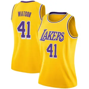 Los Angeles Lakers Swingman Gold Anton Watson 2018/19 Jersey - Icon Edition - Women's