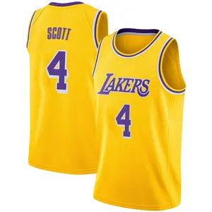 Los Angeles Lakers Swingman Gold Byron Scott 2018/19 Jersey - Icon Edition - Men's