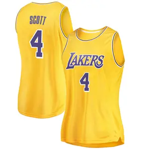Los Angeles Lakers Swingman Gold Byron Scott 2018/19 Jersey - Icon Edition - Women's
