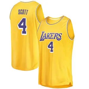 Los Angeles Lakers Swingman Gold Byron Scott 2018/19 Jersey - Icon Edition - Youth