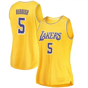 Los Angeles Lakers Swingman Gold Cam Reddish 2018/19 Jersey - Icon Edition - Women's