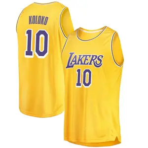 Los Angeles Lakers Swingman Gold Christian Koloko 2018/19 Jersey - Icon Edition - Men's