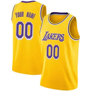 Los Angeles Lakers Swingman Gold Custom 2018/19 Jersey - Icon Edition - Men's