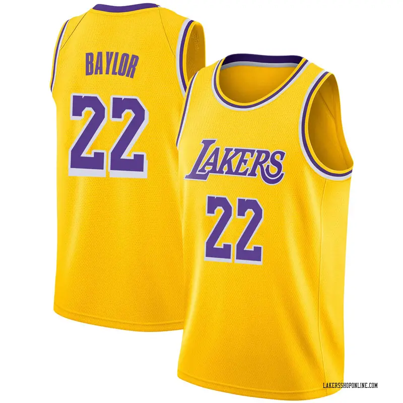 Los Angeles Lakers Swingman Gold Elgin Baylor 2018/19 Jersey - Icon Edition - Men's